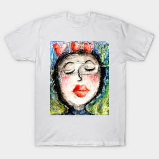 Girl Kiss Red Lips Love T-Shirt